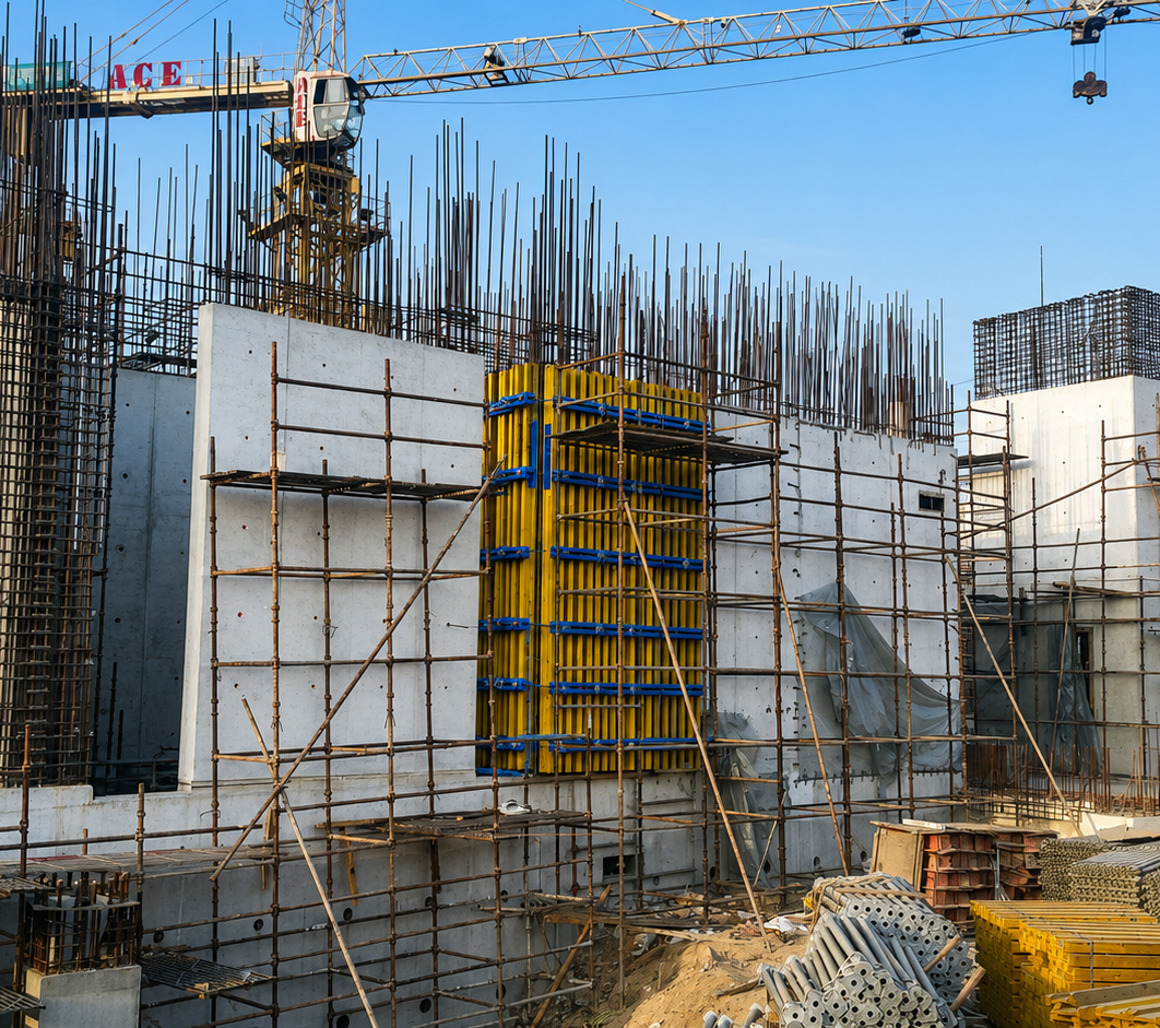 H timber beam formwork at RECG Gurgaon